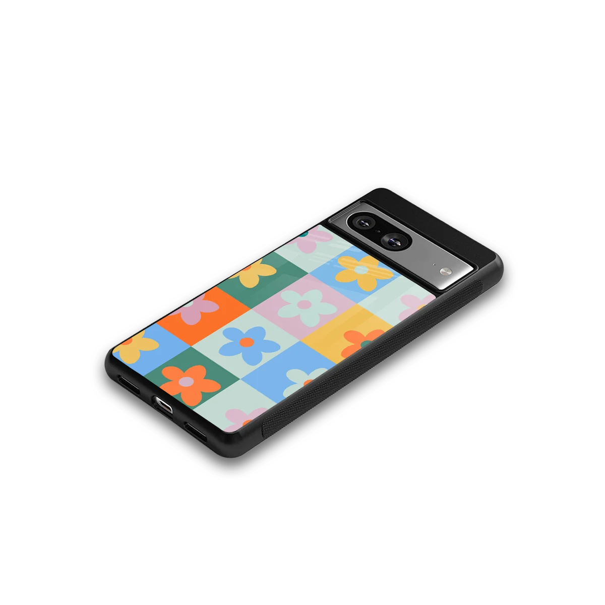 Floral Patchwork google pixel 8 mobile cover | shockproof glass phone case