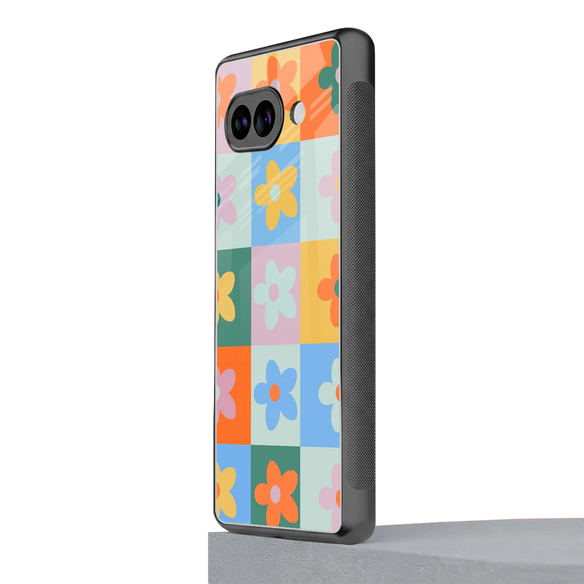 Floral Patchwork google pixel 10a mobile cover | shockproof glass phone case
