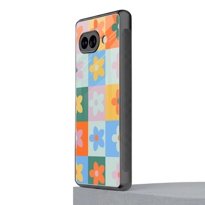 Floral Patchwork google pixel 10a mobile cover | shockproof glass phone case