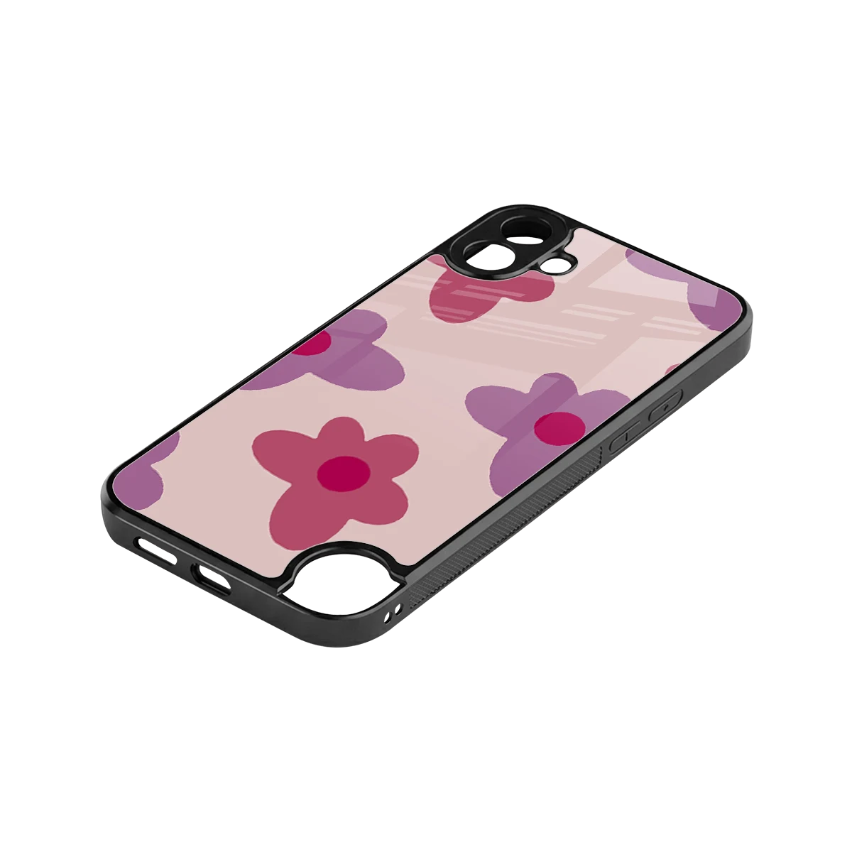 Floral Purple stylish phone case for cmf nothing phone 1 | glossy glass and slim fit