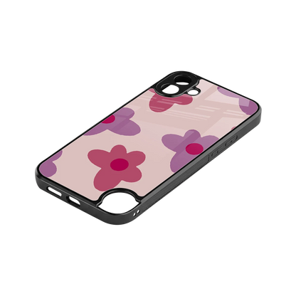 Floral Purple stylish phone case for cmf nothing phone 1 | glossy glass and slim fit