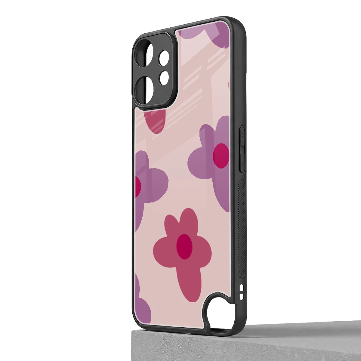 Floral Purple cmf nothing phone 2 pro mobile cover | shockproof glass phone case