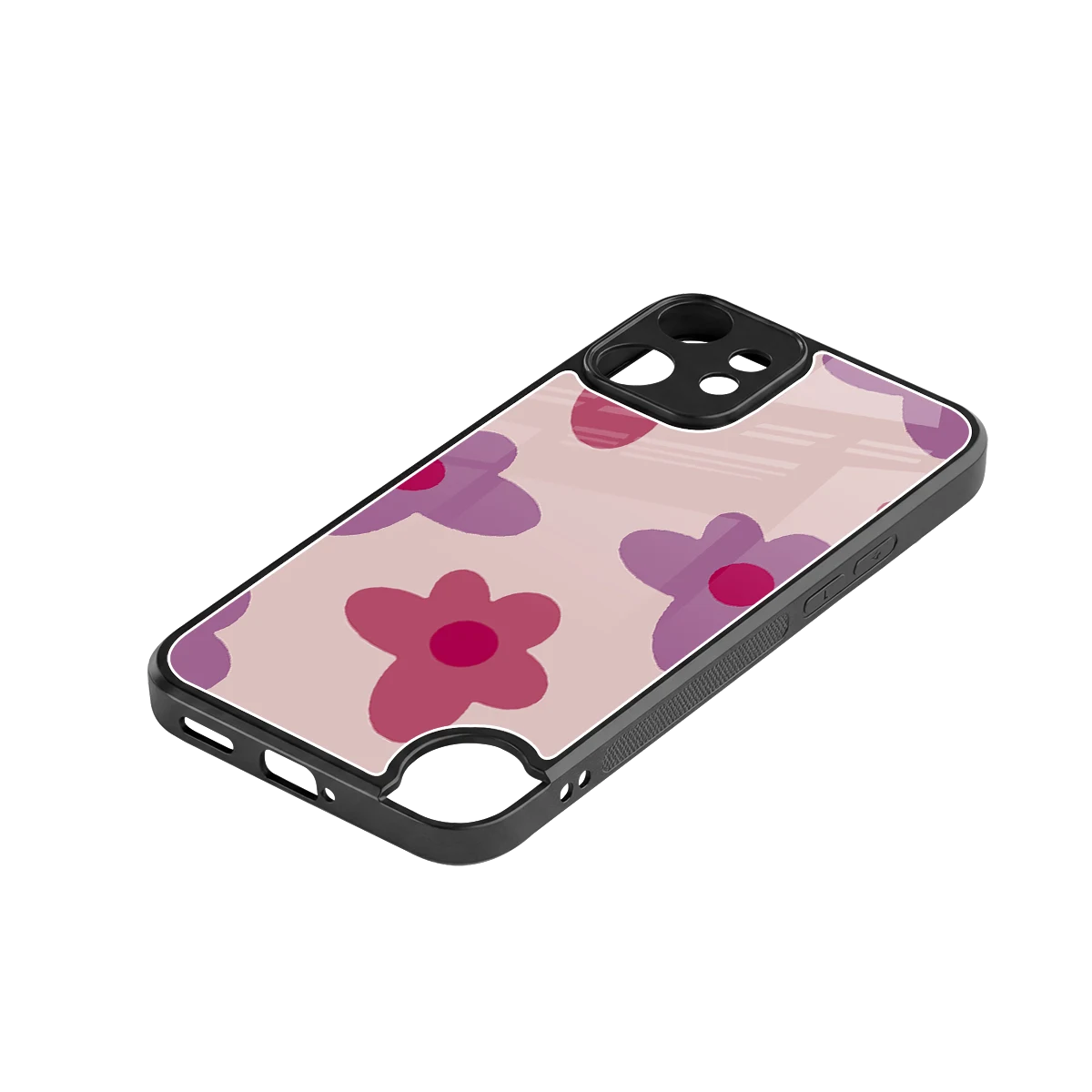 Floral Purple stylish phone case for cmf nothing phone 2 pro | glossy glass and slim fit