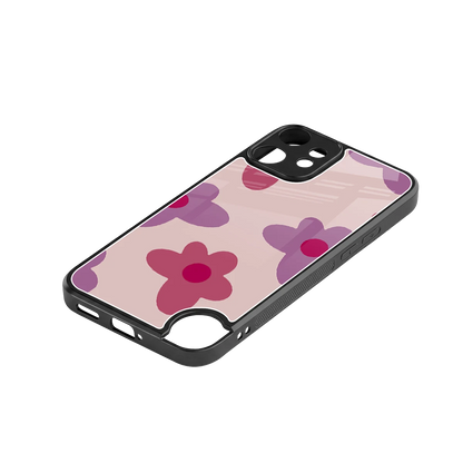 Floral Purple stylish phone case for cmf nothing phone 2 pro | glossy glass and slim fit