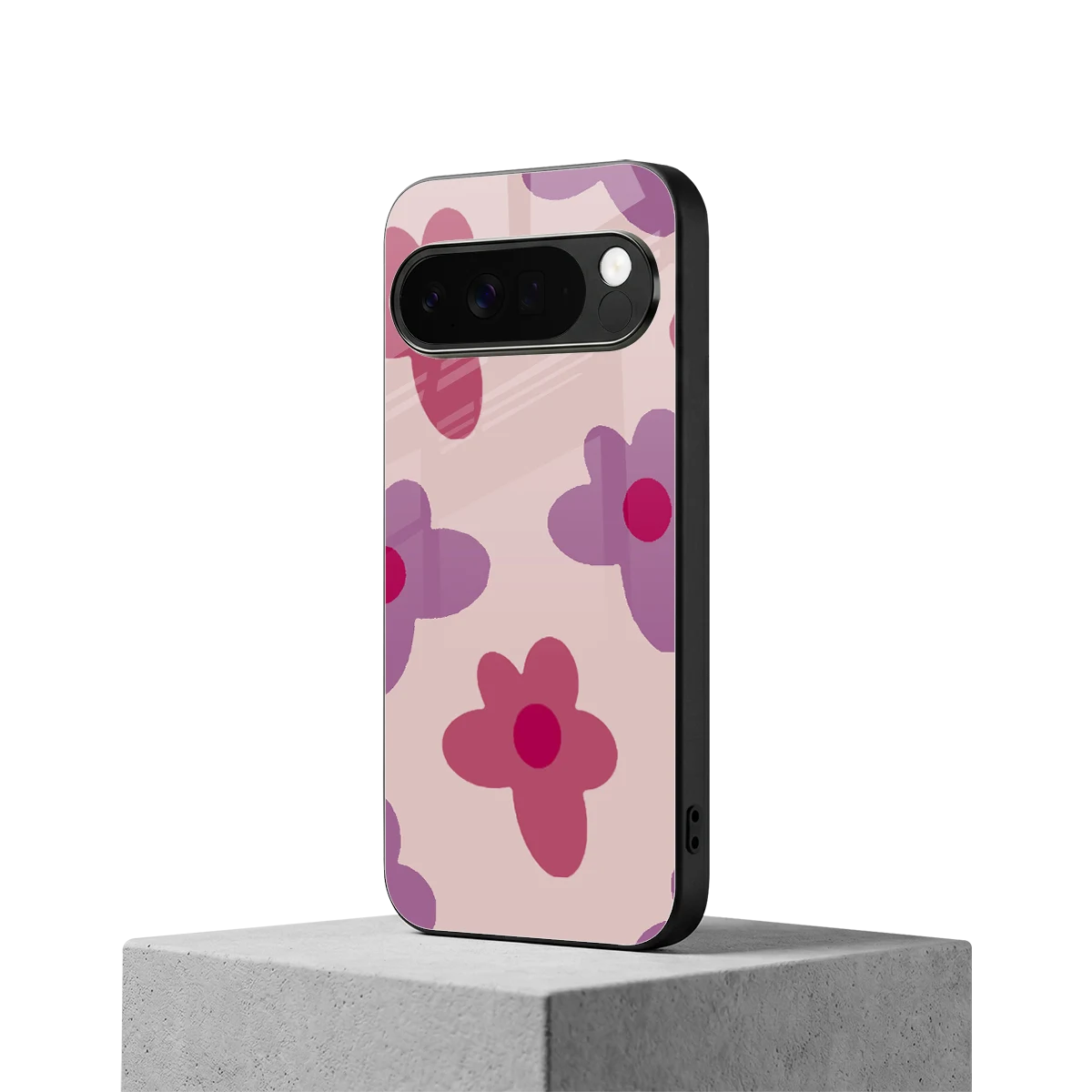 Floral Purple google pixel 10 pro xl mobile cover | shockproof glass phone case