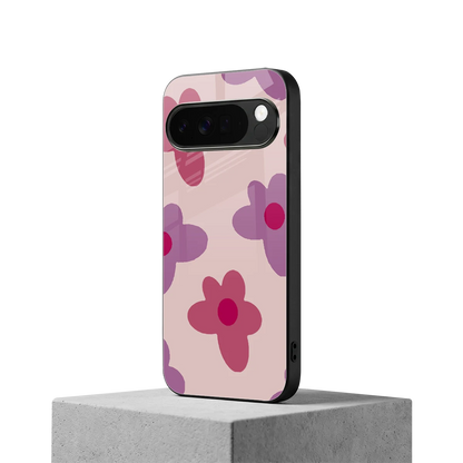Floral Purple google pixel 10 pro xl mobile cover | shockproof glass phone case