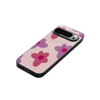 Floral Purple stylish phone case for google pixel 10 pro xl | glossy glass and slim fit