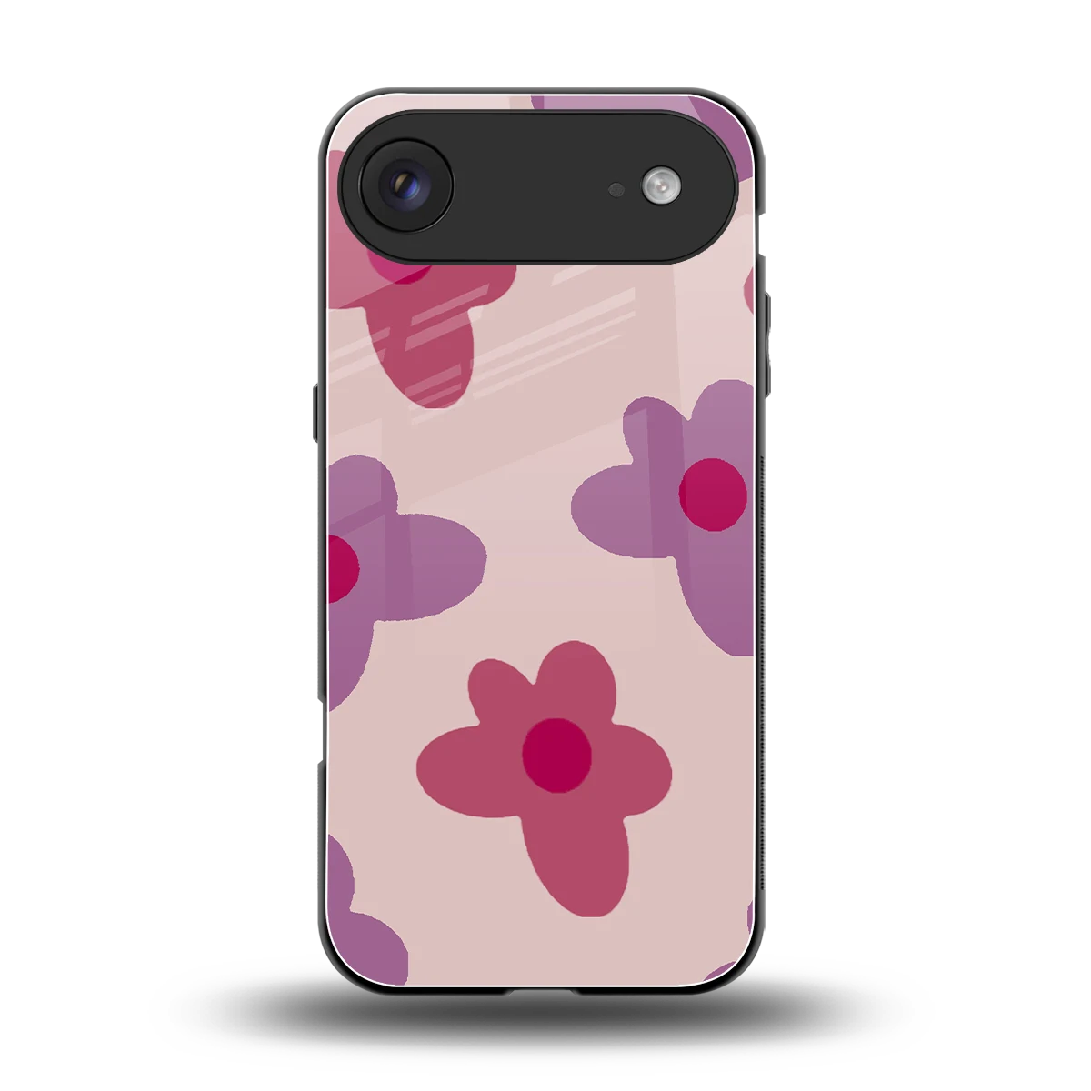 Floral Purple back phone cover | glass case for iphone air