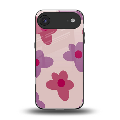 Floral Purple back phone cover | glass case for iphone air