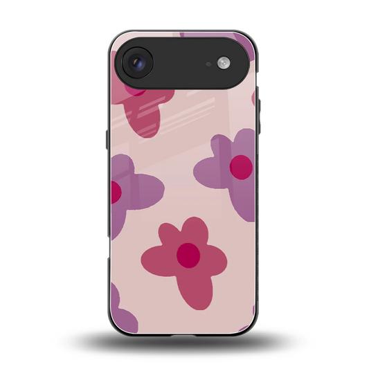 Floral Purple back phone cover | glass case for iphone air