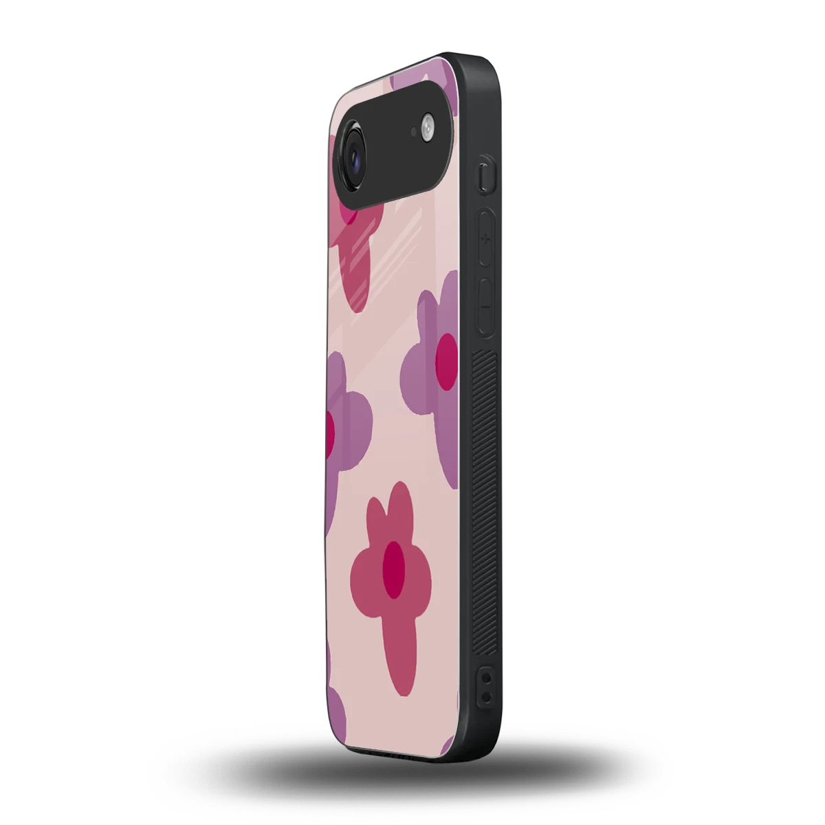 Floral Purple iphone air mobile cover | shockproof glass phone case