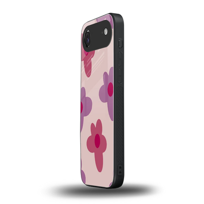 Floral Purple iphone air mobile cover | shockproof glass phone case