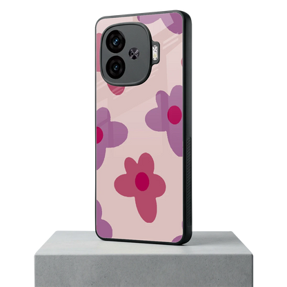 Floral Purple iqoo neo 10r 5g mobile cover | shockproof glass phone case