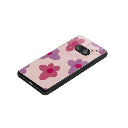 Floral Purple stylish phone case for nothing phone 2a | glossy glass and slim fit