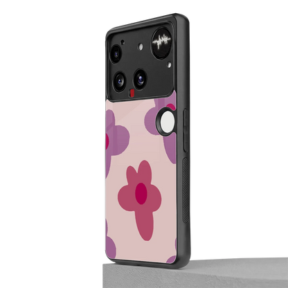 Floral Purple nothing phone 3 mobile cover | shockproof glass phone case
