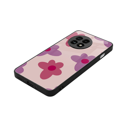 Floral Purple stylish phone case for oneplus 13r | glossy glass and slim fit