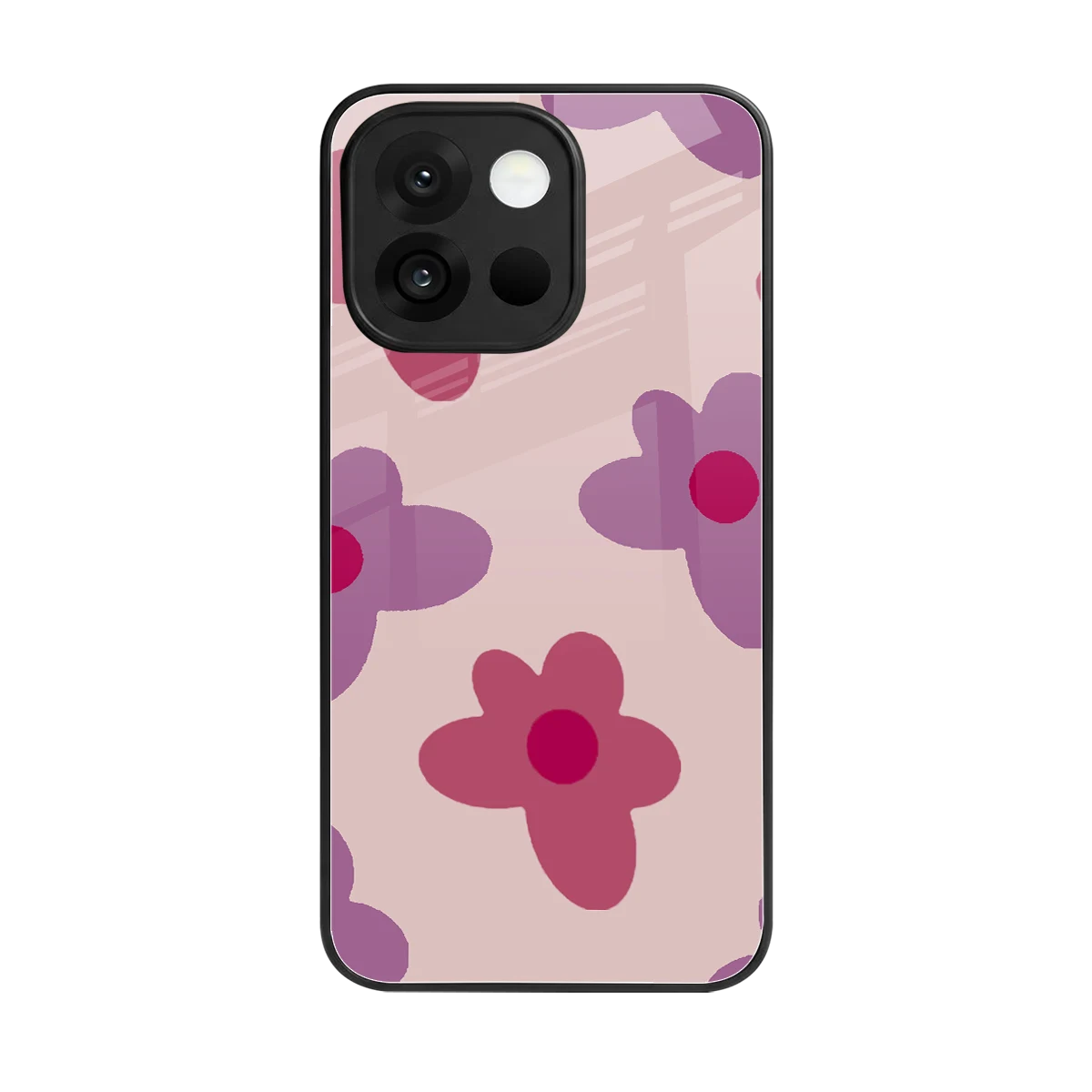 Floral Purple back phone cover | glass case for oneplus 13s