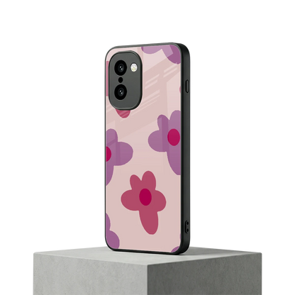 Floral Purple oneplus 15r mobile cover | shockproof glass phone case
