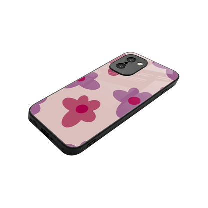 Floral Purple stylish phone case for oneplus 15r | glossy glass and slim fit