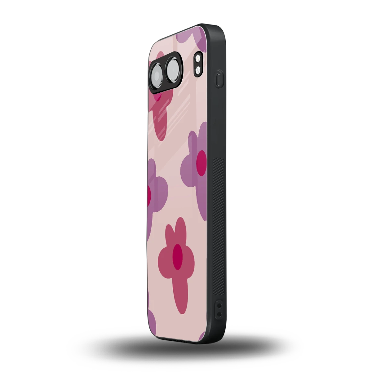 Floral Purple oneplus nord 4 mobile cover | shockproof glass phone case