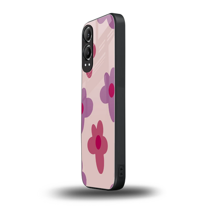 Floral Purple oneplus nord ce 4 lite mobile cover | shockproof glass phone case