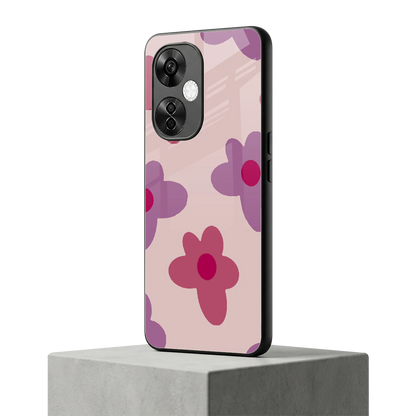 Floral Purple oneplus nord ce 3 lite mobile cover | shockproof glass phone case