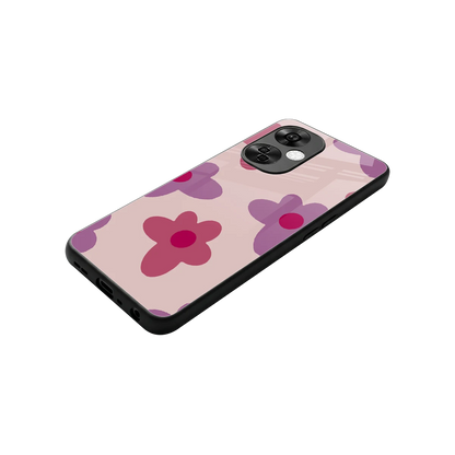 Floral Purple stylish phone case for oneplus nord ce 3 lite | glossy glass and slim fit