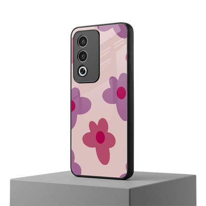 Floral Purple oppo a3 pro mobile cover | shockproof glass phone case