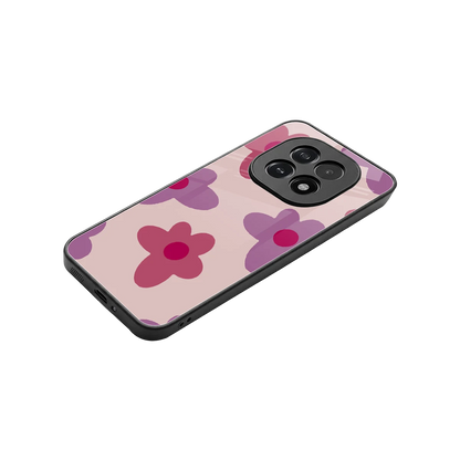 Floral Purple stylish phone case for oppo f29 5g | glossy glass and slim fit