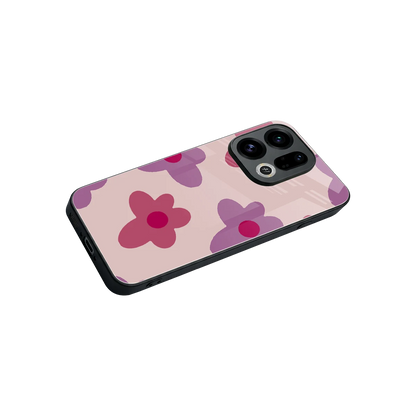 Floral Purple stylish phone case for oppo find x9 | glossy glass and slim fit