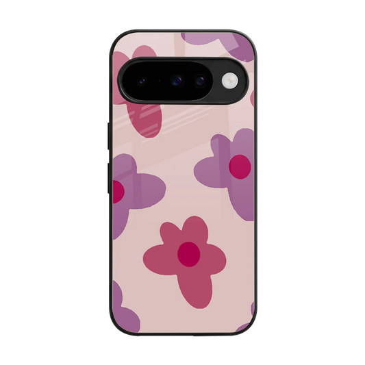Floral Purple back phone cover | glass case for google pixel 10