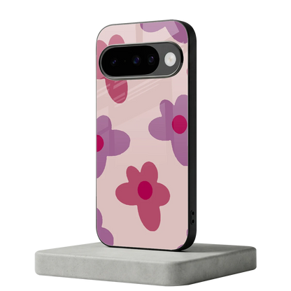 Floral Purple google pixel 10 mobile cover | shockproof glass phone case