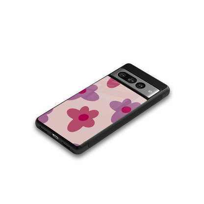Floral Purple google pixel 7 pro mobile cover | shockproof glass phone case