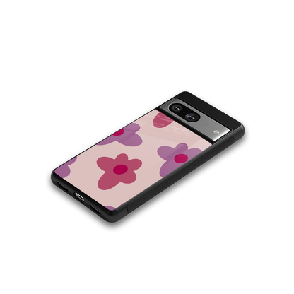 Floral Purple google pixel 8 mobile cover | shockproof glass phone case