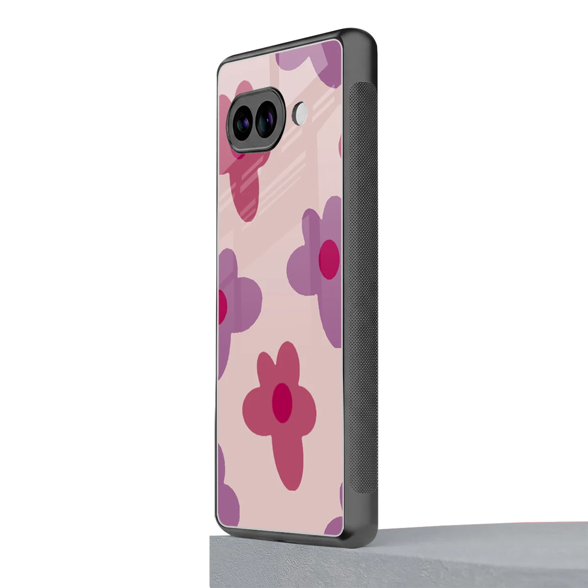 Floral Purple google pixel 10a mobile cover | shockproof glass phone case