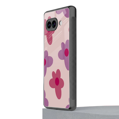 Floral Purple google pixel 10a mobile cover | shockproof glass phone case