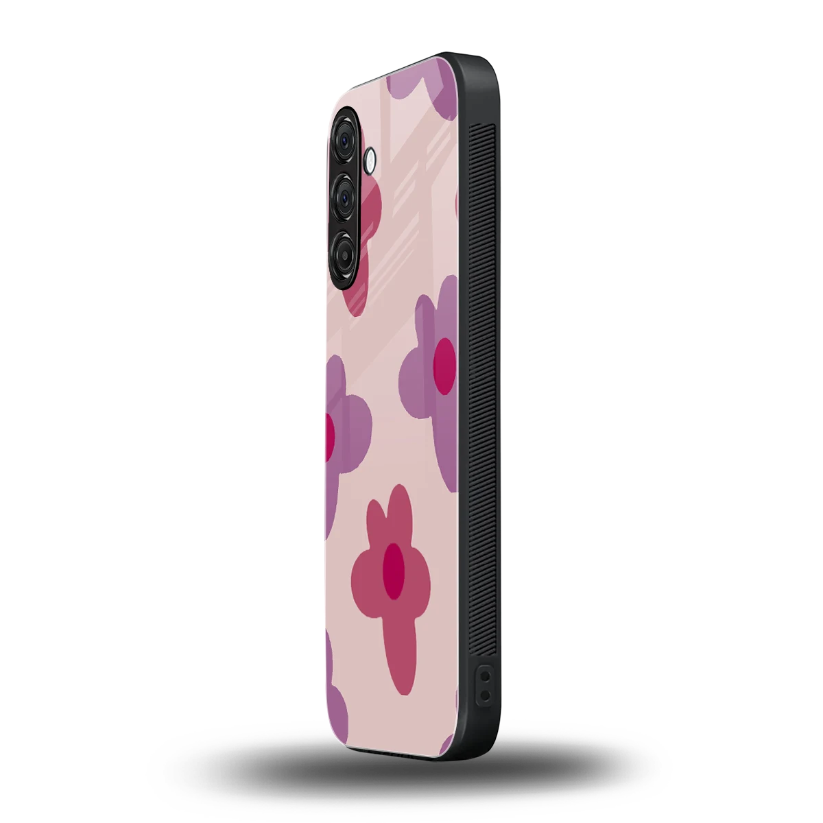 Floral Purple samsung galaxy a37 5g mobile cover | shockproof glass phone case