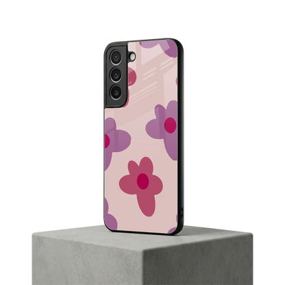 Floral Purple samsung galaxy s22 mobile cover | shockproof glass phone case