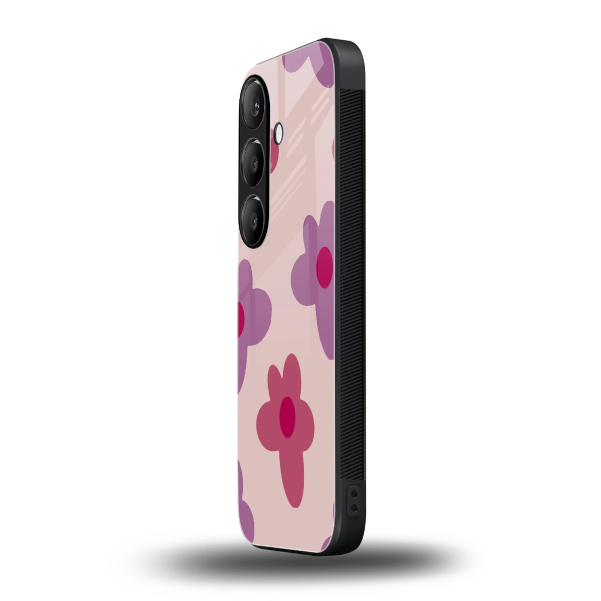 Floral Purple samsung galaxy s24 mobile cover | shockproof glass phone case