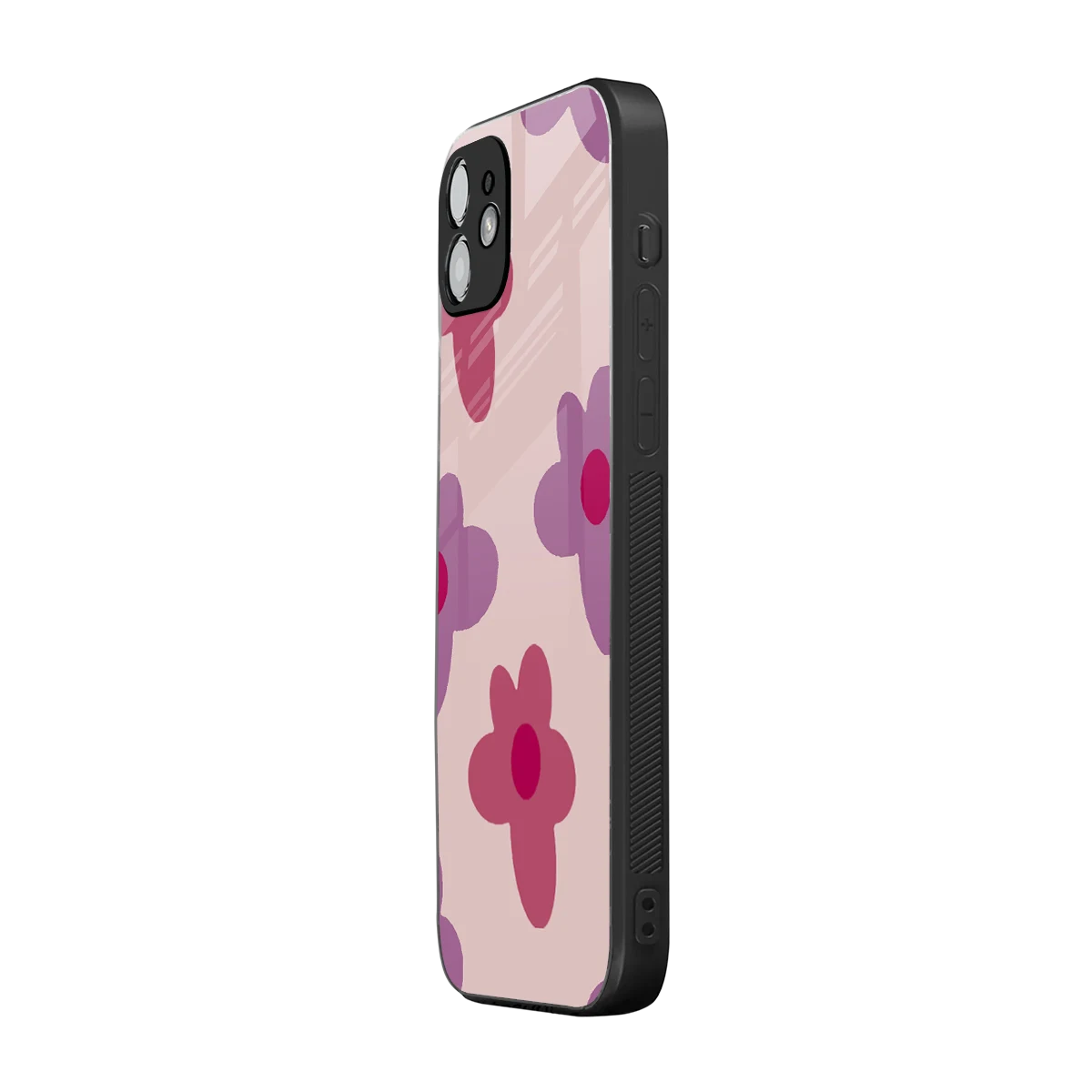 Floral Purple iphone 11 mobile cover | shockproof glass phone case