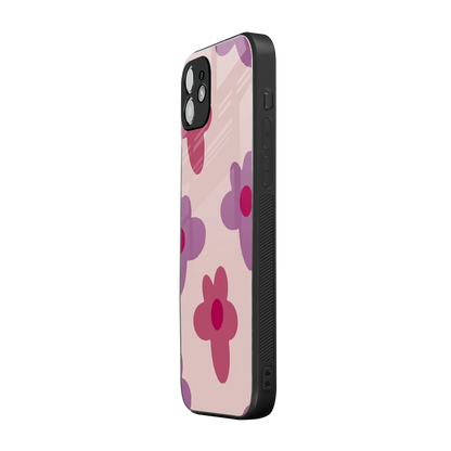 Floral Purple iphone 11 mobile cover | shockproof glass phone case