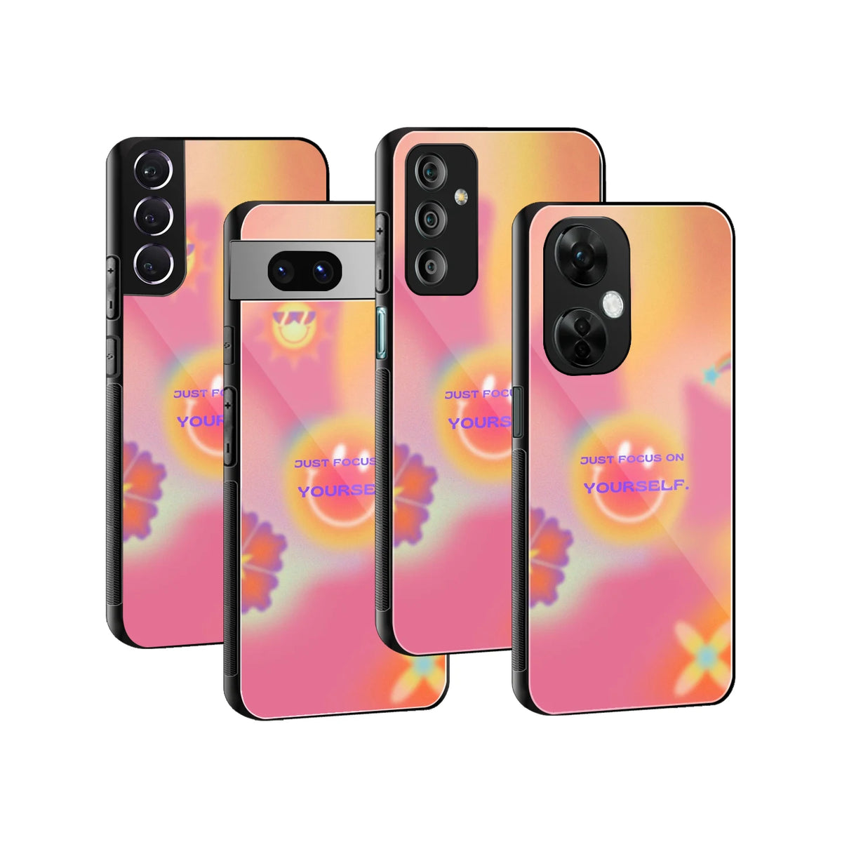 Stylish Glass Back Case for All Smartphones iPhone, Samsung, OnePlus, Pixel, Redmi, Oppo, Vivo, Motorola