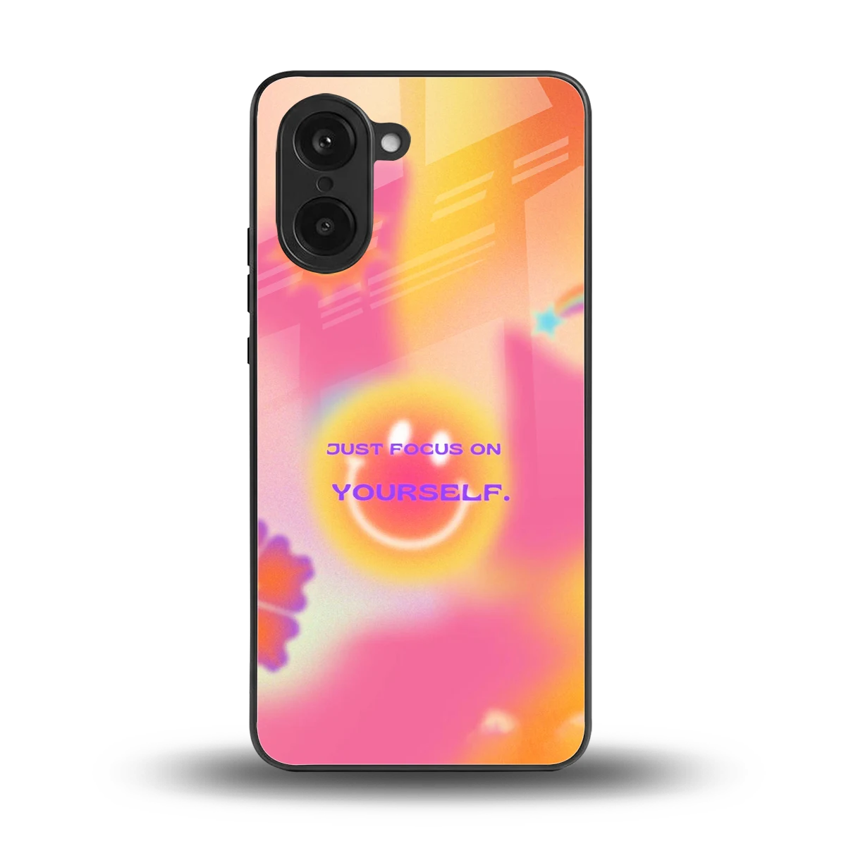 Focus On Yourself back phone cover | glass case for oneplus nord ce5 5g
