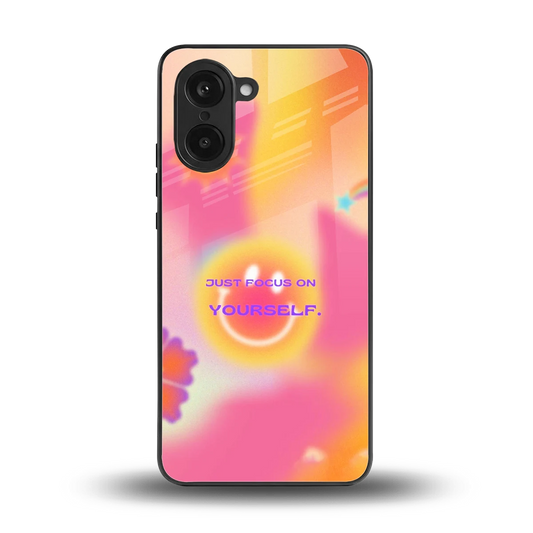 Focus On Yourself back phone cover | glass case for oneplus nord ce5 5g