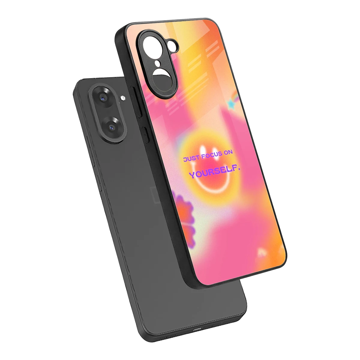 Focus On Yourself sleek oneplus nord ce5 5g cover with tempered glass back and TPU edges
