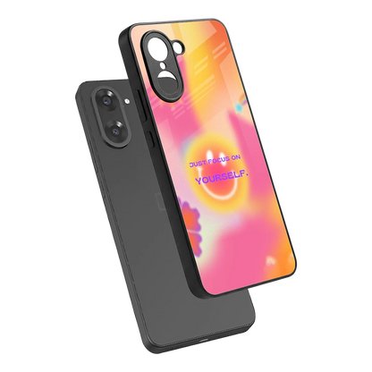Focus On Yourself sleek oneplus nord ce5 5g cover with tempered glass back and TPU edges