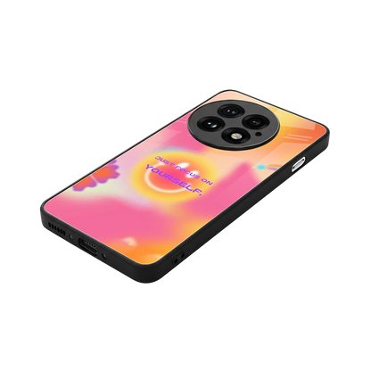 Focus On Yourself stylish phone case for oneplus 13 | glossy glass and slim fit