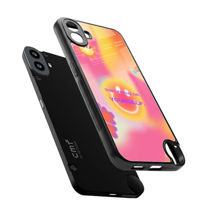Focus On Yourself sleek cmf nothing phone 1 cover with tempered glass back and TPU edges