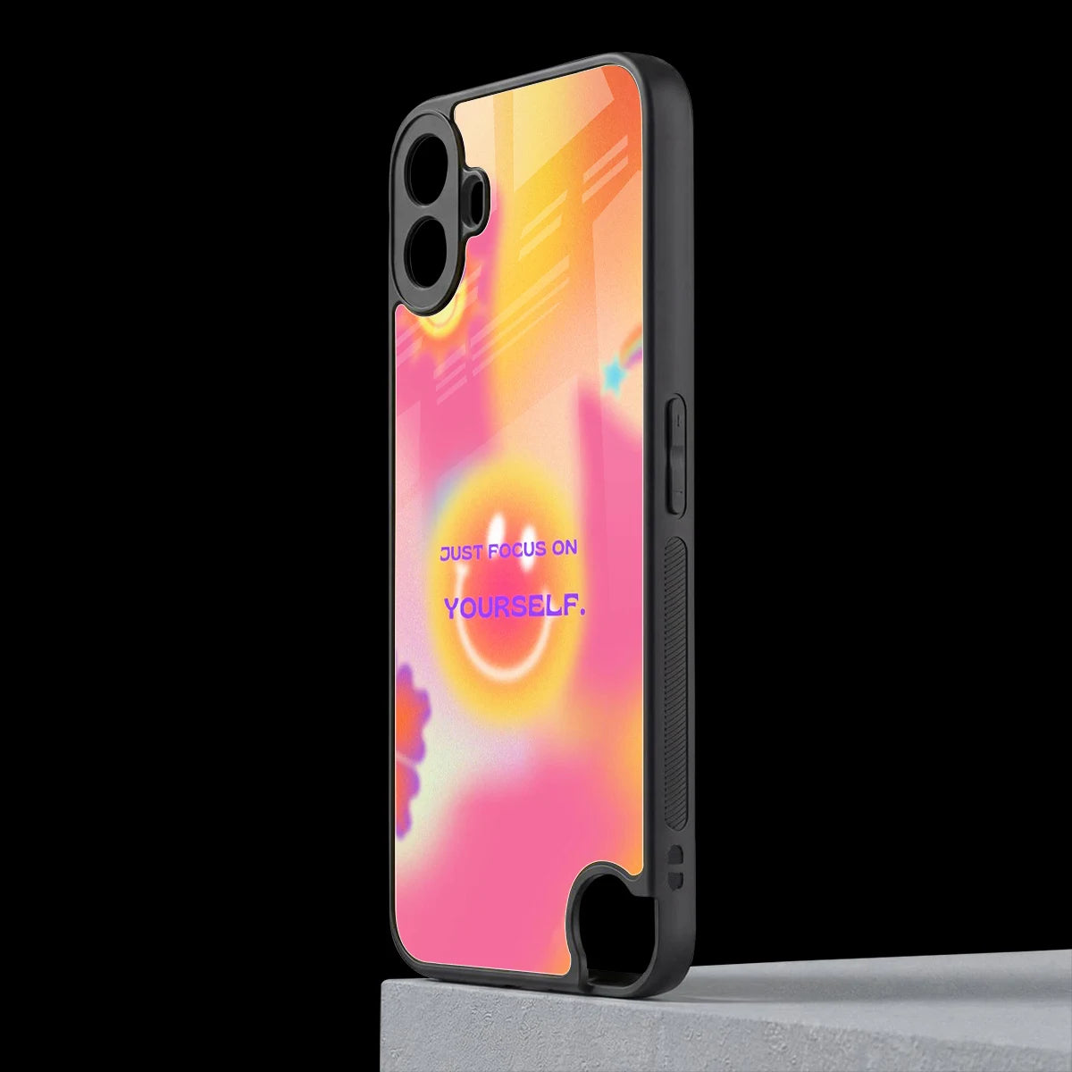 Focus On Yourself cmf nothing phone 1 mobile cover | shockproof glass phone case