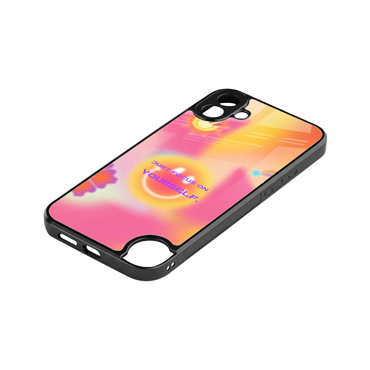 Focus On Yourself stylish phone case for cmf nothing phone 1 | glossy glass and slim fit